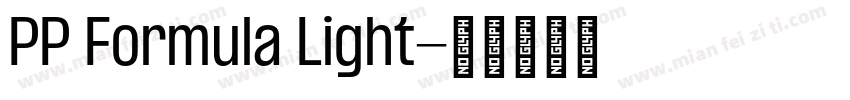 PP Formula Light字体转换